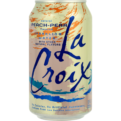 thumbnail image 2 of Free Shipping! LaCroix Peach-Pear Sparkling Water 12 Oz Cans 2/12 Pack Flavored Zero Calorie 2 of 13
