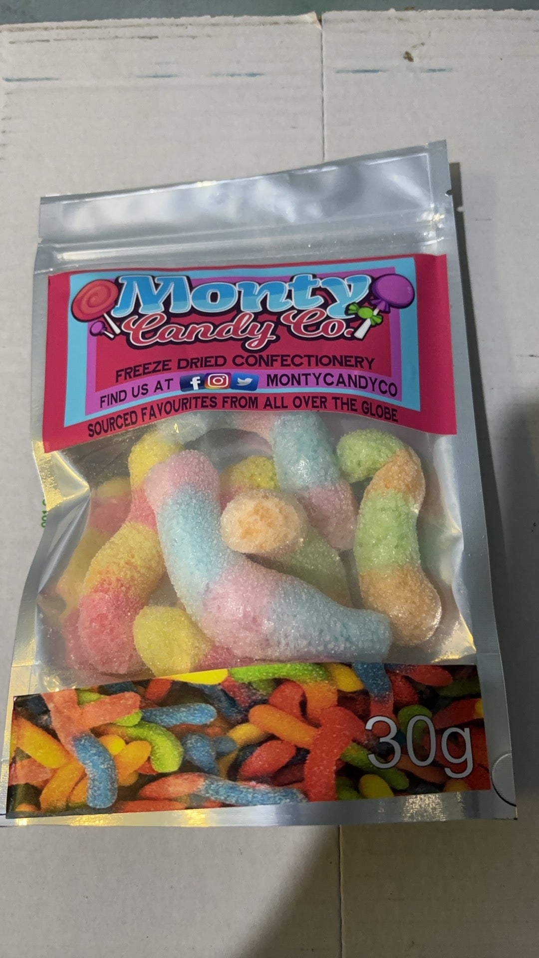 Freeze Dried Candy - Worms 30g