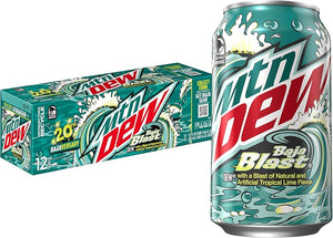 Mountain Dew BAJA BLAST Tropical Lime 355ml x 12