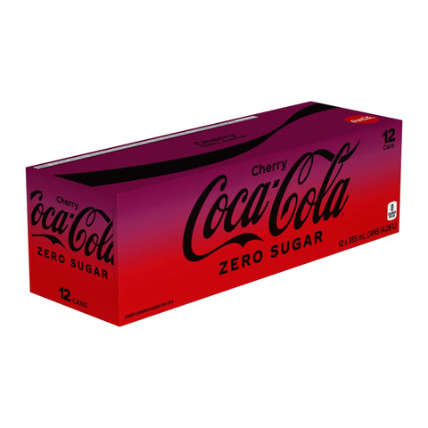 Coca Cola Cherry 355ml No Sugar x 12 cans