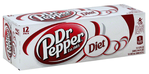 Dr Pepper Diet 355ml x 12