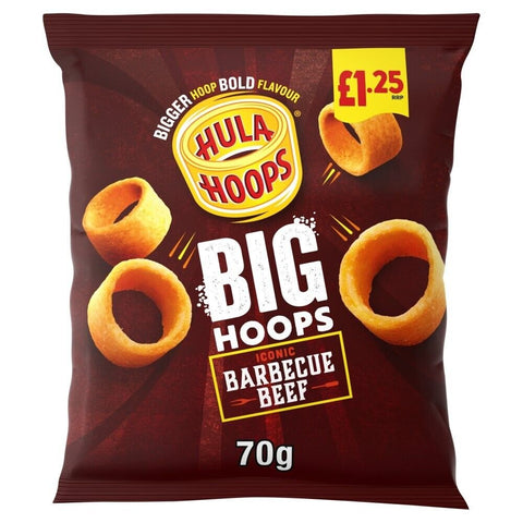 Hula Hoops Big Hoops BBQ Beef Crisp 70g