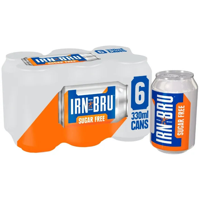 Irn Bru 330ml Sugar Free 6pk