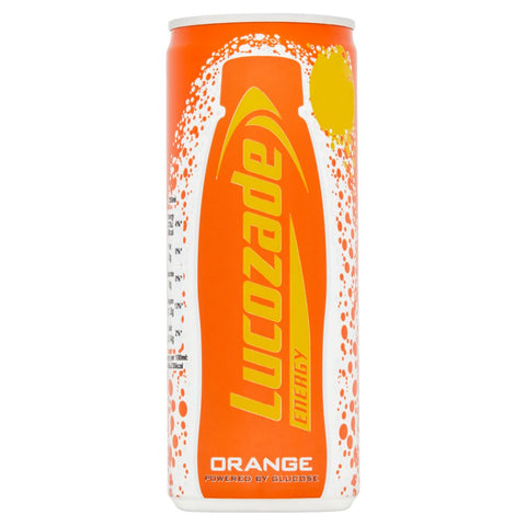 Lucozade Orange Can 250ml (UK)