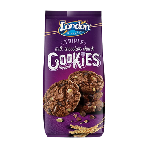 London Biscuits Triple Choc Cookies 160G