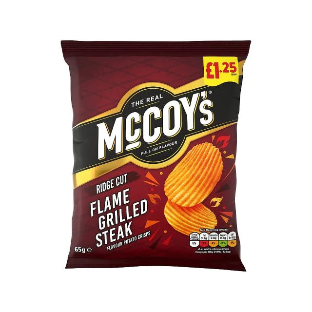 MCCOY'S Flame Grill Steak Crisps 65g