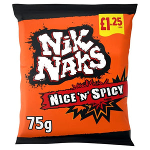 Nik Naks Nice 'N' Spicy Crisps 75g