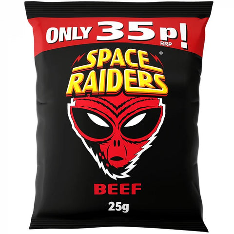 Space Raiders Beef Crisps 22g