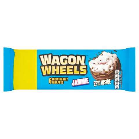 Wagon Wheels 6 Individually Wrapped Jammie 340g