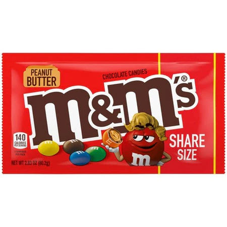 US M&M Peanut Butter Share Size 80.2g