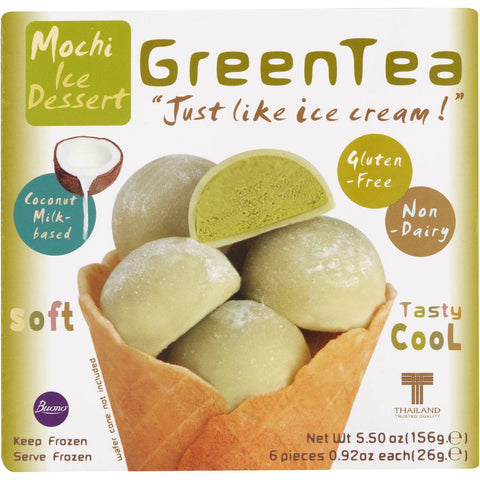 Buono Non Dairy Mochi Green Tea 156g