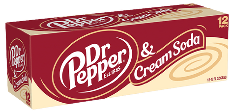 Dr Pepper Cream Soda 355ml x 12