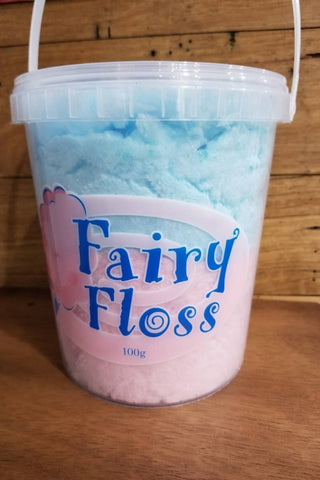 Fairy Floss Blue & Pink 100g Bucket