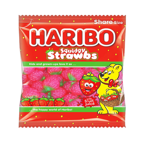 Haribo Squidgy Strawberries 160g