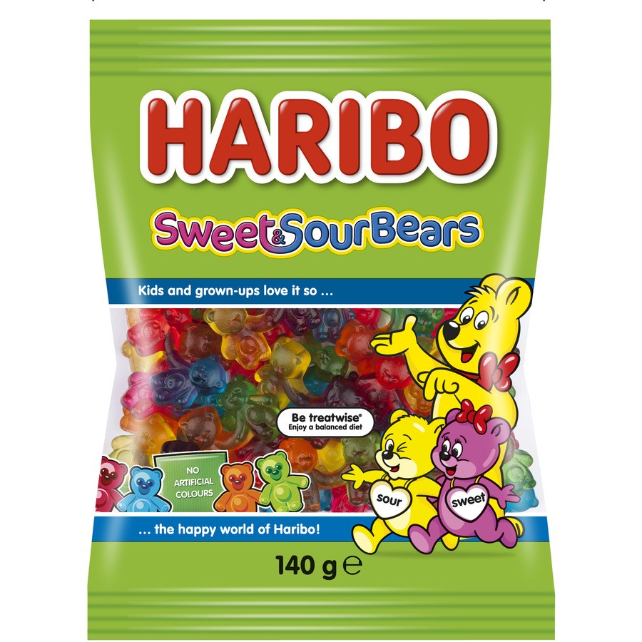 Haribo Sweet Sourbears 140g