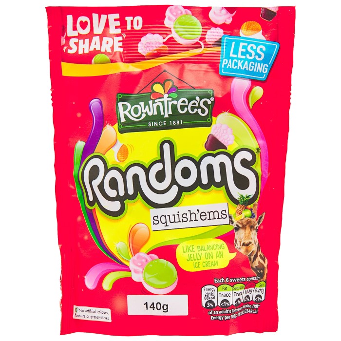 Nestle Rowntree Randoms Squishems 140g St Kilda Family Mart