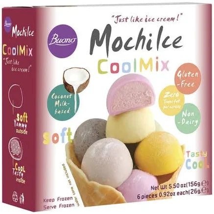 Buono Non Dairy Mochi Ice Cool Mix 6 Pack 156g